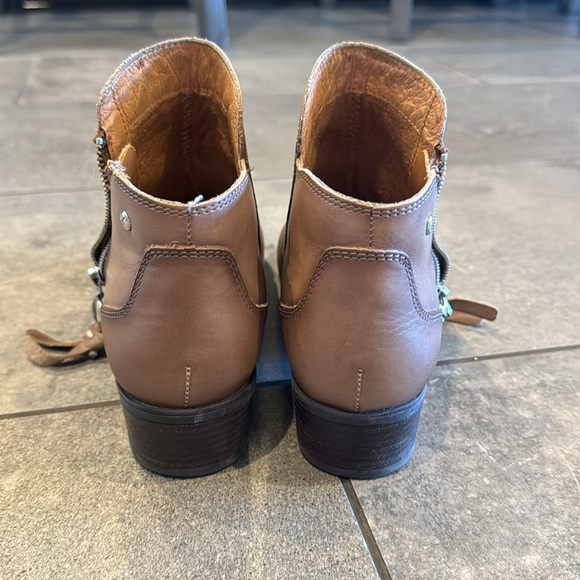 Pikolinos Brown Loafers, zip side - Picture 3 of 6